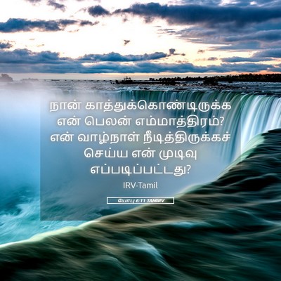 Picture 05 - யோபு 6:11 TAMIRV - நான் - Bible Verse Picture