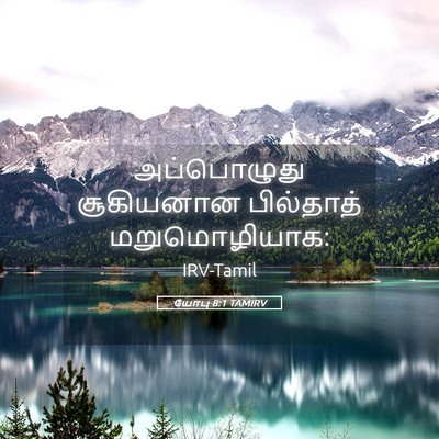Picture 05 - யோபு 8:1 TAMIRV - அப்பொழுது - Bible Verse Picture