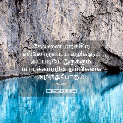 Picture 05 - யோபு 8:13 TAMIRV - தேவனை மறக்கிற - Bible Verse Picture