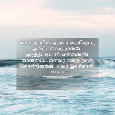 Picture 05 - யோவான் 1:30 TAMIRV - எனக்குப்பின் - Bible Verse Picture