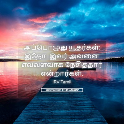 Picture 05 - யோவான் 11:36 TAMIRV - அப்பொழுது - Bible Verse Picture