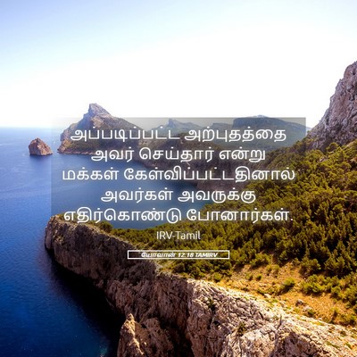 Picture 05 - யோவான் 12:18 TAMIRV - அப்படிப்பட்ட - Bible Verse Picture