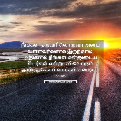 Picture 05 - யோவான் 13:35 TAMIRV - நீங்கள் - Bible Verse Picture