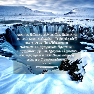 Picture 05 - யோவான் 14:9 TAMIRV - அதற்கு இயேசு: - Bible Verse Picture