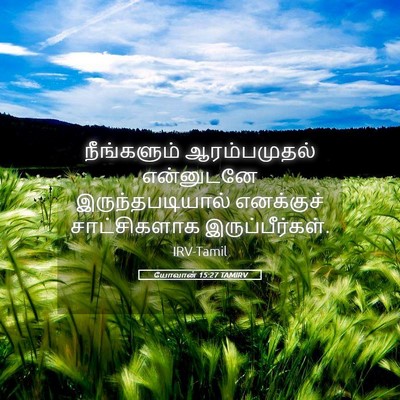 Picture 05 - யோவான் 15:27 TAMIRV - நீங்களும் - Bible Verse Picture