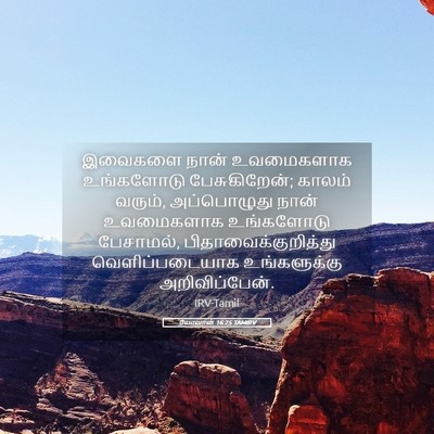 Picture 05 - யோவான் 16:25 TAMIRV - இவைகளை நான் - Bible Verse Picture