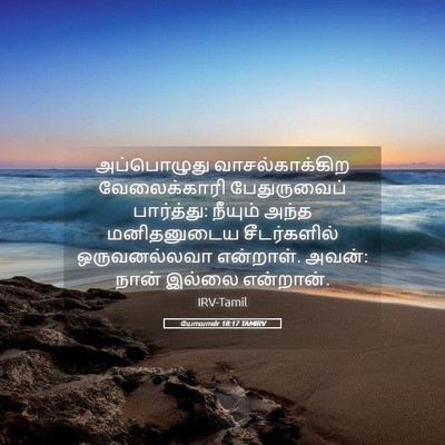 Picture 05 - யோவான் 18:17 TAMIRV - அப்பொழுது - Bible Verse Picture