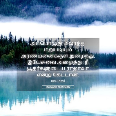 Picture 05 - யோவான் 18:33 TAMIRV - அப்பொழுது - Bible Verse Picture