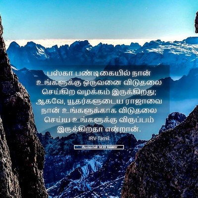 Picture 05 - யோவான் 18:39 TAMIRV - பஸ்கா பண்டிகையில் - Bible Verse Picture