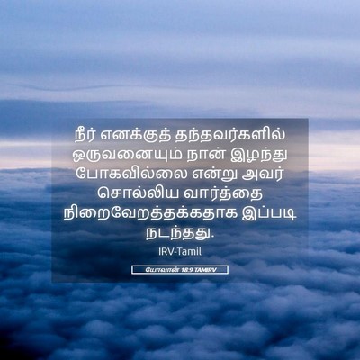 Picture 05 - யோவான் 18:9 TAMIRV - நீர் எனக்குத் - Bible Verse Picture