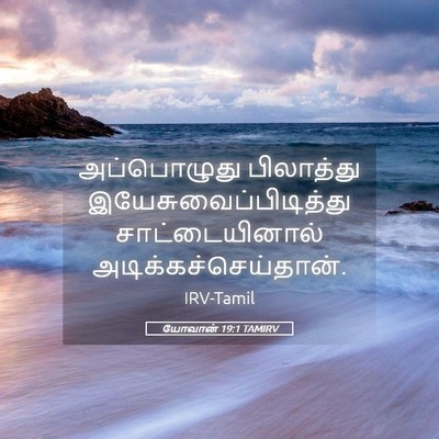 Picture 05 - யோவான் 19:1 TAMIRV - அப்பொழுது - Bible Verse Picture