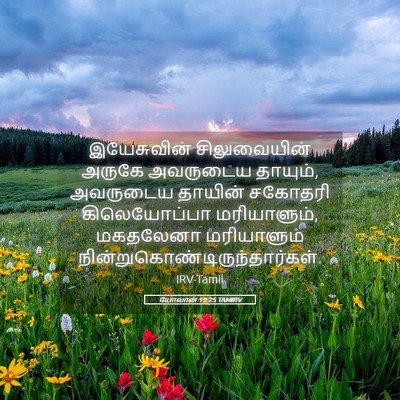 Picture 05 - யோவான் 19:25 TAMIRV - இயேசுவின் - Bible Verse Picture