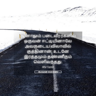 Picture 05 - யோவான் 19:34 TAMIRV - ஆனாலும் - Bible Verse Picture