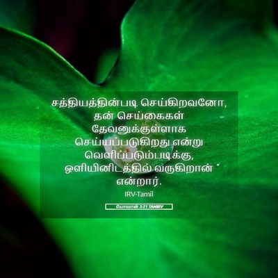 Picture 05 - யோவான் 3:21 TAMIRV - சத்தியத்தின்படி - Bible Verse Picture