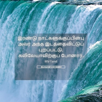 Picture 05 - யோவான் 4:43 TAMIRV - இரண்டு - Bible Verse Picture
