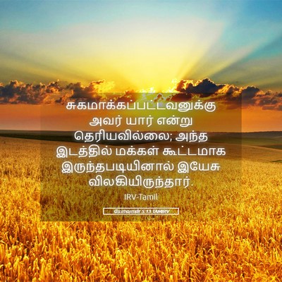 Picture 05 - யோவான் 5:13 TAMIRV -  - Bible Verse Picture