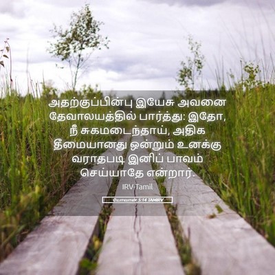 Picture 05 - யோவான் 5:14 TAMIRV - அதற்குப்பின்பு - Bible Verse Picture