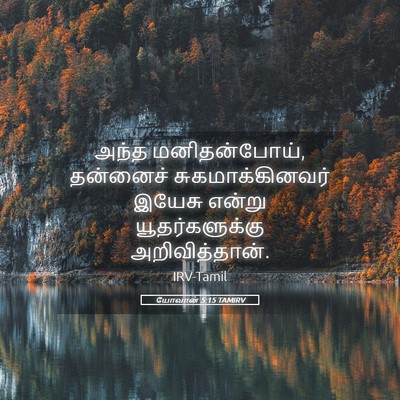 Picture 05 - யோவான் 5:15 TAMIRV - அந்த மனிதன்போய், - Bible Verse Picture