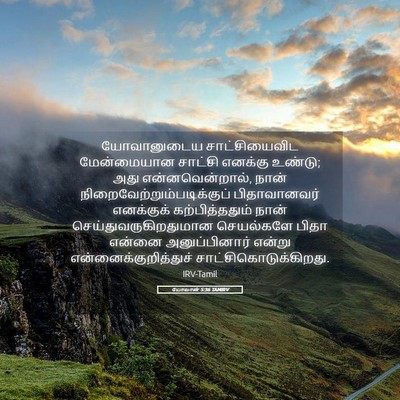 Picture 05 - யோவான் 5:36 TAMIRV - யோவானுடைய - Bible Verse Picture