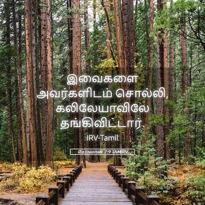 Picture 05 - யோவான் 7:9 TAMIRV - இவைகளை அவர்களிடம் - Bible Verse Picture