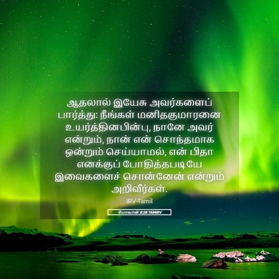 Picture 05 - யோவான் 8:28 TAMIRV - ஆதலால் இயேசு - Bible Verse Picture