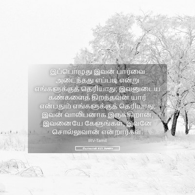 Picture 05 - யோவான் 9:21 TAMIRV - இப்பொழுது இவன் - Bible Verse Picture
