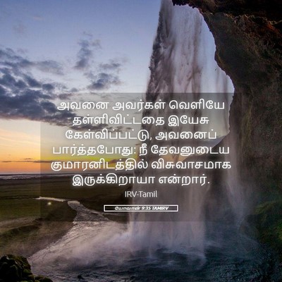 Picture 05 - யோவான் 9:35 TAMIRV - அவனை அவர்கள் - Bible Verse Picture