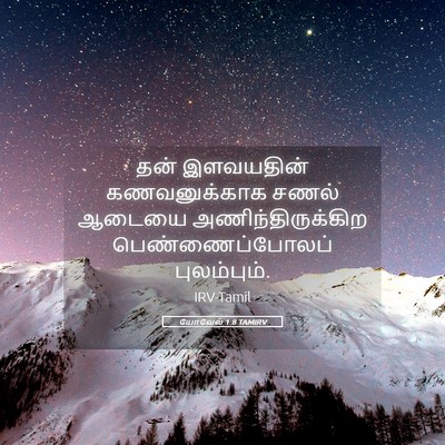 Picture 05 - யோவேல் 1:8 TAMIRV - தன் இளவயதின் - Bible Verse Picture