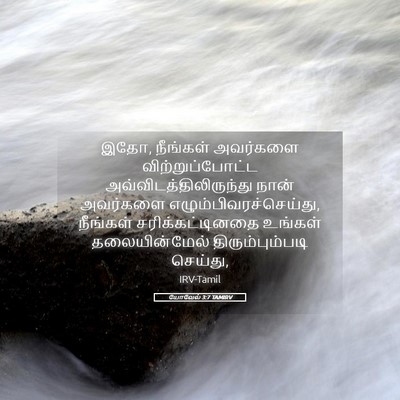 Picture 05 - யோவேல் 3:7 TAMIRV - இதோ, நீங்கள் - Bible Verse Picture