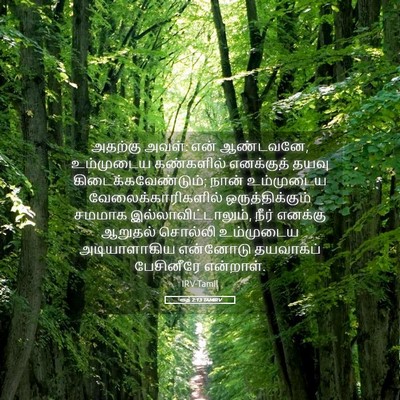 Picture 05 - ரூத் 2:13 TAMIRV - அதற்கு அவள்: என் - Bible Verse Picture