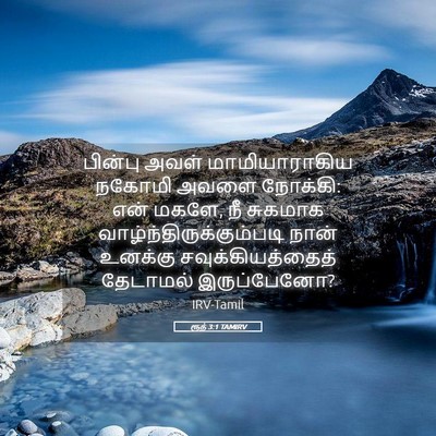 Picture 05 - ரூத் 3:1 TAMIRV - பின்பு அவள் - Bible Verse Picture