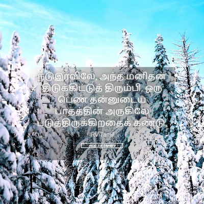 Picture 05 - ரூத் 3:8 TAMIRV - நடுஇரவிலே, அந்த - Bible Verse Picture