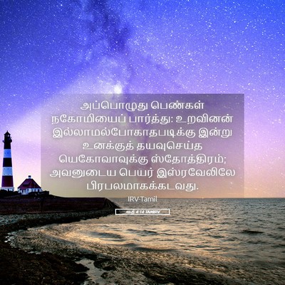Picture 05 - ரூத் 4:14 TAMIRV - அப்பொழுது பெண்கள் - Bible Verse Picture