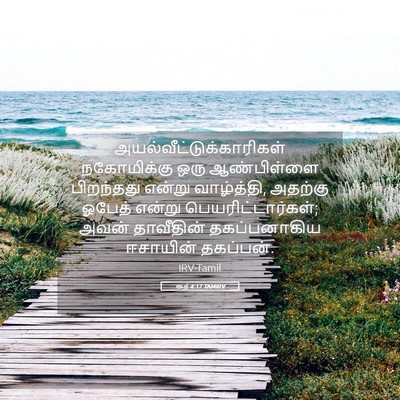 Picture 05 - ரூத் 4:17 TAMIRV -  - Bible Verse Picture