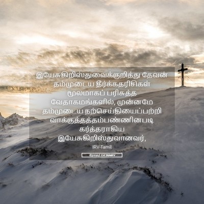 Picture 05 - ரோமர் 1:4 TAMIRV -  - Bible Verse Picture