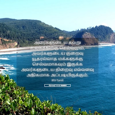 Picture 05 - ரோமர் 11:12 TAMIRV - அவர்களுடைய தவறு - Bible Verse Picture