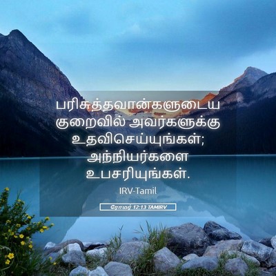 Picture 05 - ரோமர் 12:13 TAMIRV -  - Bible Verse Picture