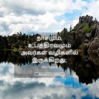 Picture 05 - ரோமர் 3:16 TAMIRV - நாசமும், - Bible Verse Picture