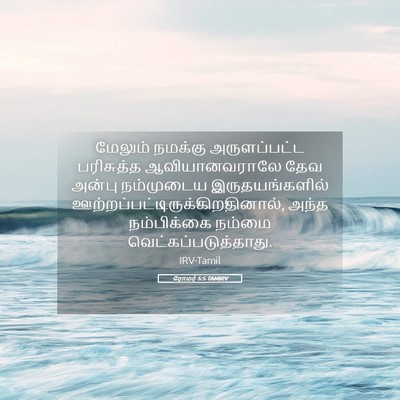 Picture 05 - ரோமர் 5:5 TAMIRV - மேலும் நமக்கு - Bible Verse Picture