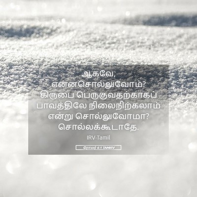 Picture 05 - ரோமர் 6:1 TAMIRV - ஆகவே, - Bible Verse Picture