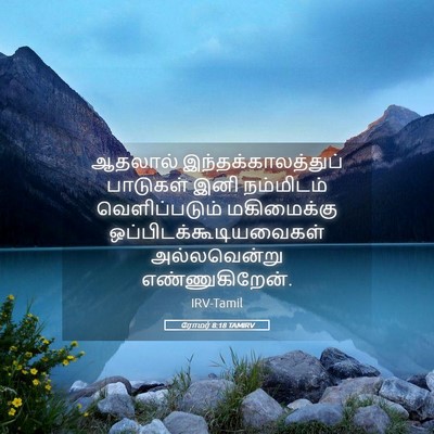 Picture 05 - ரோமர் 8:18 TAMIRV - ஆதலால் - Bible Verse Picture