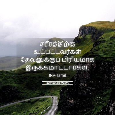 Picture 05 - ரோமர் 8:8 TAMIRV - சரீரத்திற்கு - Bible Verse Picture