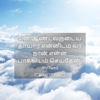 Picture 05 - லூக்கா 1:43 TAMIRV - என் ஆண்டவருடைய - Bible Verse Picture