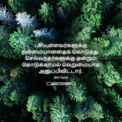 Picture 05 - லூக்கா 1:53 TAMIRV -  - Bible Verse Picture