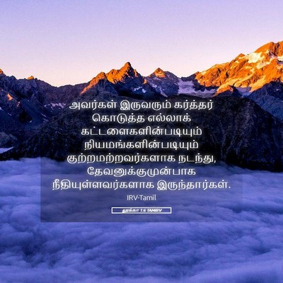 Picture 05 - லூக்கா 1:6 TAMIRV - அவர்கள் இருவரும் - Bible Verse Picture