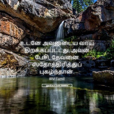 Picture 05 - லூக்கா 1:64 TAMIRV - உடனே அவனுடைய வாய் - Bible Verse Picture