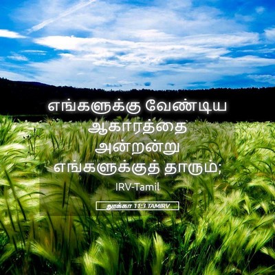 Picture 05 - லூக்கா 11:3 TAMIRV - எங்களுக்கு - Bible Verse Picture