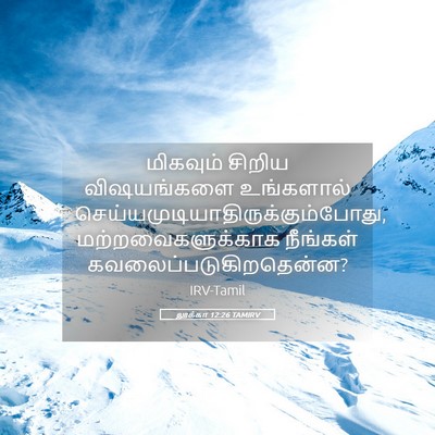 Picture 05 - லூக்கா 12:26 TAMIRV - மிகவும் சிறிய - Bible Verse Picture