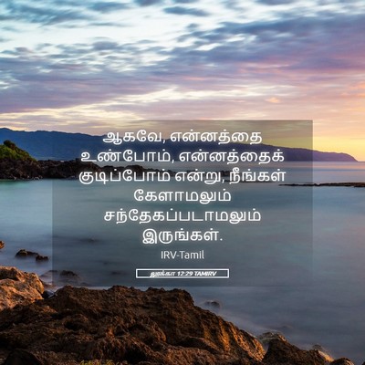 Picture 05 - லூக்கா 12:29 TAMIRV - ஆகவே, என்னத்தை - Bible Verse Picture