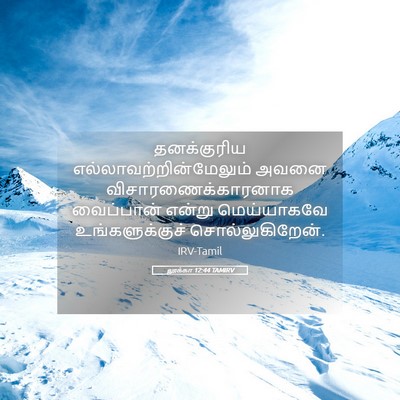 Picture 05 - லூக்கா 12:44 TAMIRV - தனக்குரிய - Bible Verse Picture